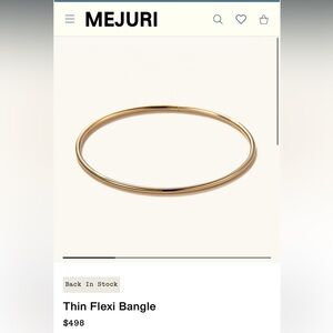 【MEJURI】ハンドメイド☆Round Topazフープ〇ヴェルメイユ Mejuri | Jewelry | Mejuri Round Topaz Bracelet | Poshmark